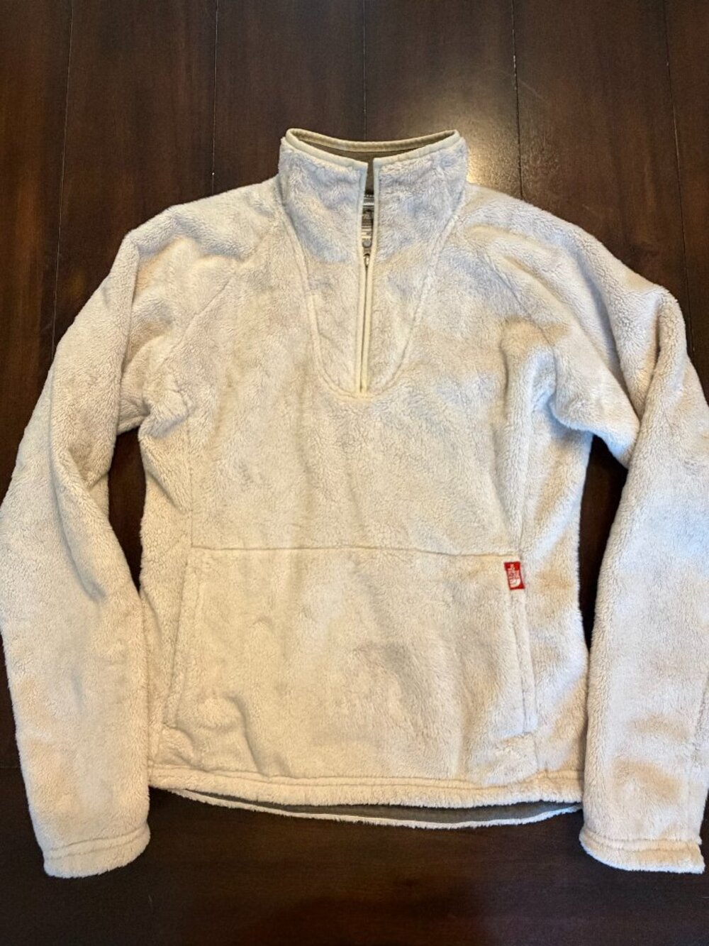 The North Face Womens Osito Quarter Zip Fleece Pullover Jacket White Small - Picture 2 of 11
